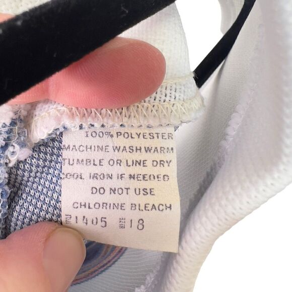 ✌🏼️🕊️☮️Vintage 60/70s style polyester vest size 18 W L - Picture 3 of 10